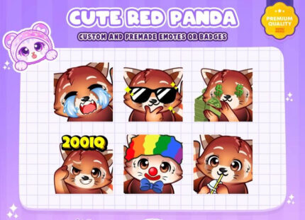 red panda emotes