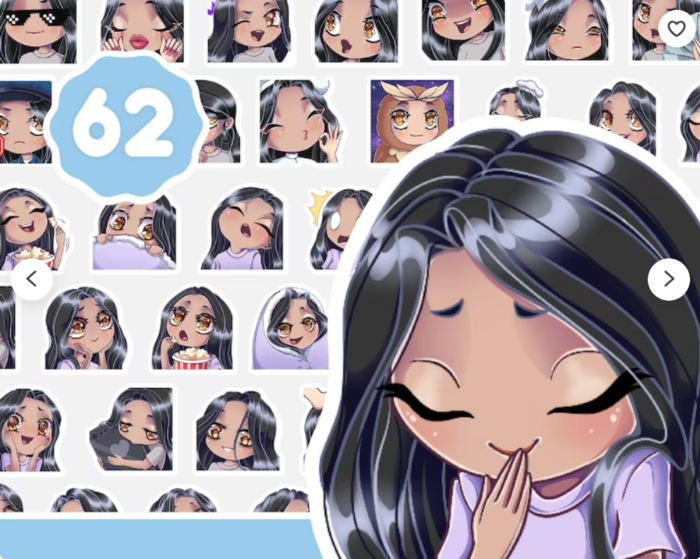 Twitch Emotes Girl/Super Chibi Girl Emotes Bundle for Twitch