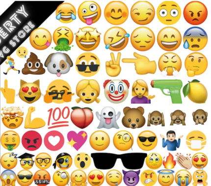 Buy Emoji Bundle | Funny Happy Face Emoji Clipart Bundle/Pack